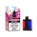 Hayat Pro Ultra+ vape pods and packaging on a white background Straw Cranberry Cherry and Cherry Ice flavour