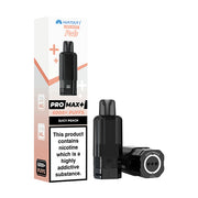 Vape device and packaging with 'HAYATT' branding on a white background
