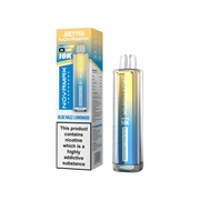 Juicy Pod Novamx vape device and packaging on a white background Blue Razz Lemonade Flavour