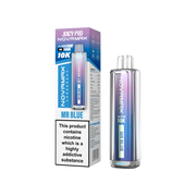 Novamax Juicy Pod vape device and packaging on a white background Mr Blue