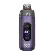 A Vprime 2 Vape Kit in purple and gray  vape device with a digital display showing 60W, set against a plain white background.