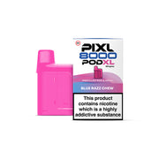 Pink Pixl 8000 Pod XL vape pod with packaging on a white background