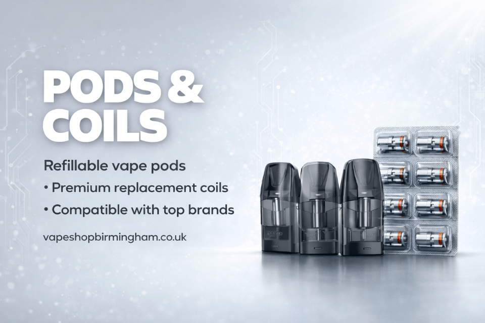 Pods and coils for vape kits