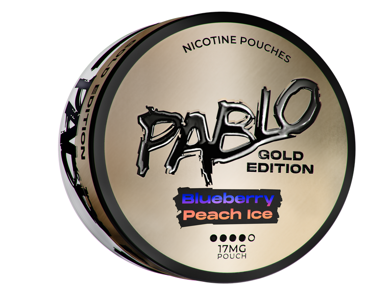Pablo Gold Edition Blueberry Peach Ice Nicotine Pouches 17mg