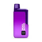Purple vape device with 'Pixl 8000' branding on a white background