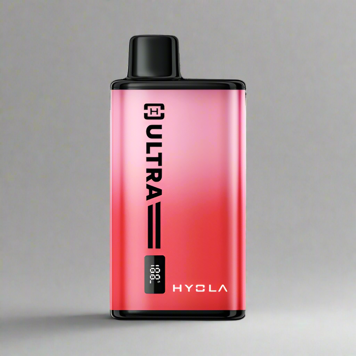 Pink and black HYOLA ULTRA vape device on a white background Red Edtion Vape Kit