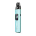 Light blue argus g3 vape device with digital display on a white background