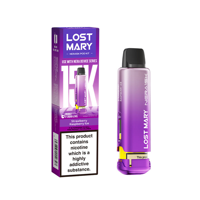 Lost Mary Nera 30k Replacement Pod Strawberry Raspberry Ice