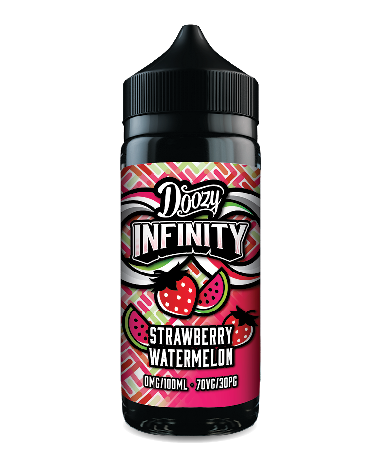 100ml Doozy Infinity Shortfill – Strawberry Watermelon vape juice, fruity 70/30 VG/PG e-liquid