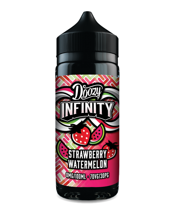 100ml Doozy Infinity Shortfill – Strawberry Watermelon vape juice, fruity 70/30 VG/PG e-liquid