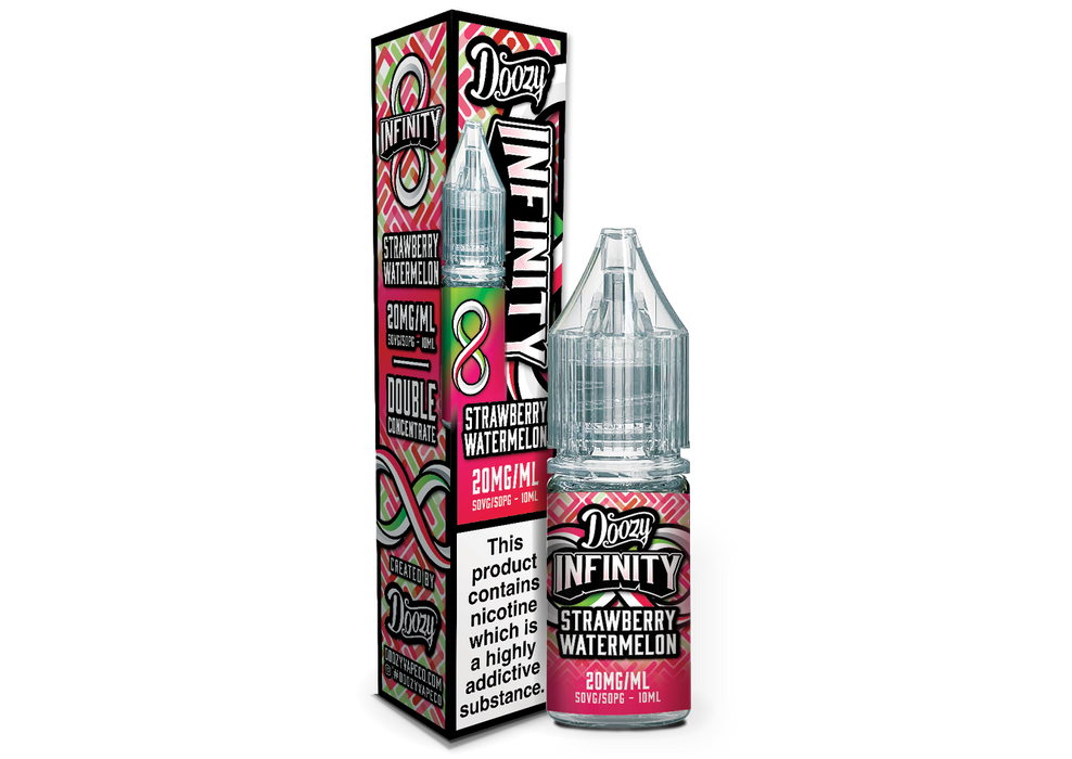 Strawberry Watermelon Nic Salt bottle – fruity Doozy vape juice with strawberry and watermelon flavour