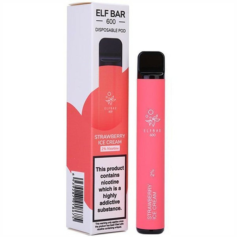 Elf Bar Strawberry Ice Cream 20mg 600 puff
