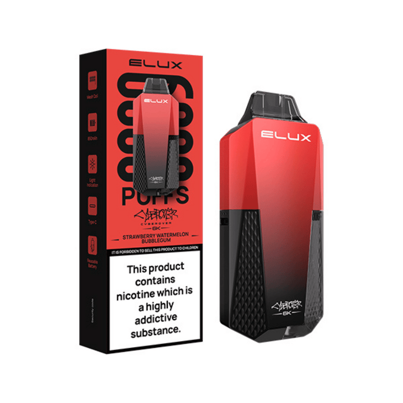 Strawberry Watermelon Bubblegum Cyberover 6k Disposable Vape