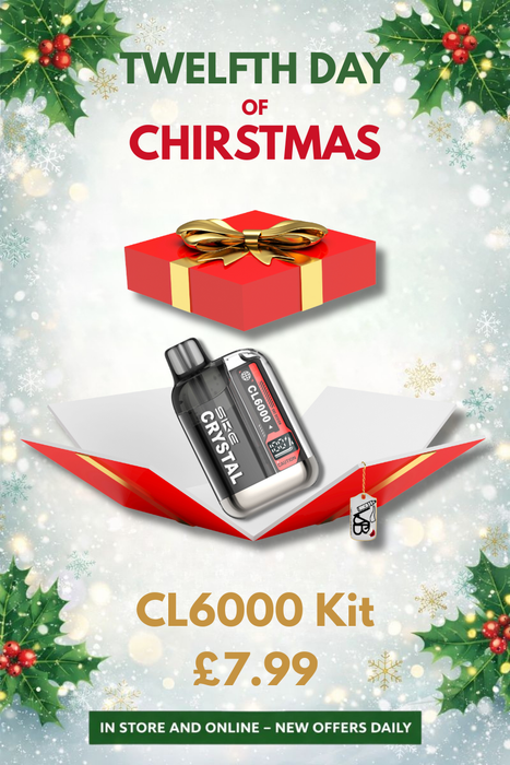 Twelfth Day of Xmas  SKE Crystal CL6000 Puff Vape Kit £7.99