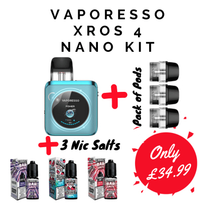 Vaporesso Xros 4 Nano Vape Kit | Vape Shop Birmingham| Same Day Delivery Vaporesso Xros 4 Nano Vape Kit | Vape Shop Birmingham| Same Day Delivery