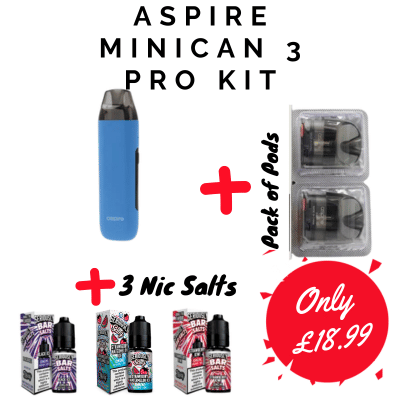 Aspire Minican 3 Pro Pod Vape Kit Bundle Deal