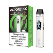 Vaporesso XROS 6 vaping device white and packaging on a white background