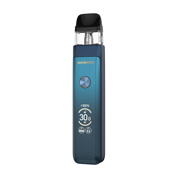 blue  Xros Pro 2 vape device with vaporesso brand logo on a white background