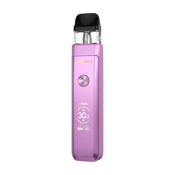purple Xros Pro 2 vape device with vaporesso brand logo on a white background