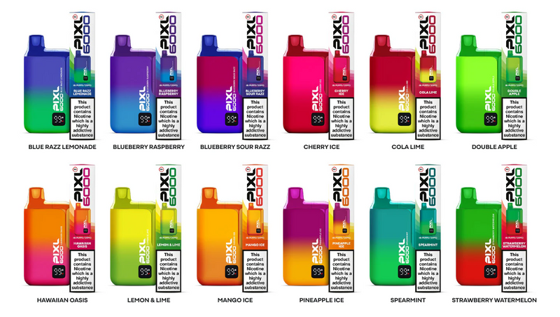 PIXL 6000 Big Puff Disposable With Same Day Delivery! 10 Each! Vape Shop Birmingham PIXL 6000 Big Puff Disposable With Same Day Delivery! 10 Each! Vape Shop Birmingham