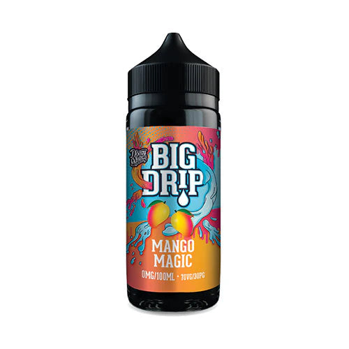 Big Drip Mango Magic vape juice bottle on a white background