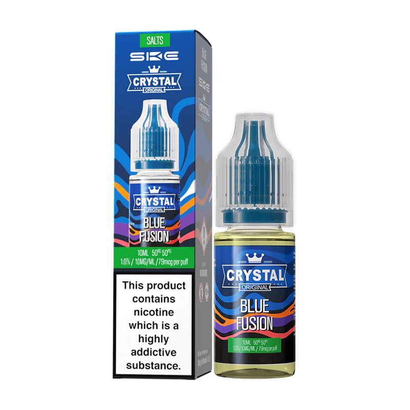 New SKE Crystal Nic Salt Blue Fusion 10ml Vape Juice