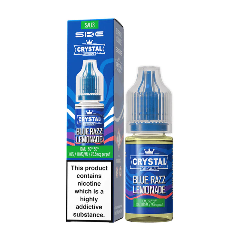 SKE Crystal Nic Salt Blue Razz Lemonade 10ml Vape Liquid