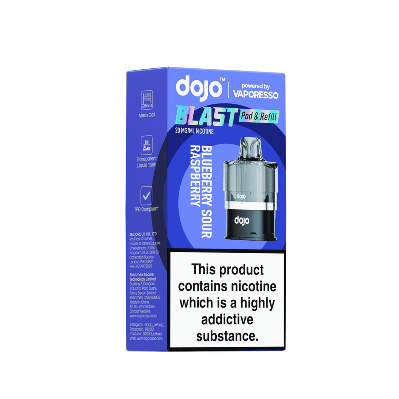Blueberry Sour Raspberry Dojo Blast 6000 Prefilled Pod