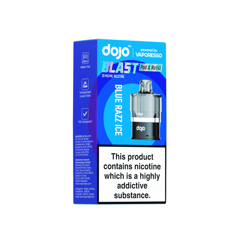 Dojo Blast 6000 Prefilled Pod Blue Razz Ice