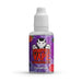 Catapult concentrate with red vampire vape branding on a purple fruit label 30ml bottle with white lid