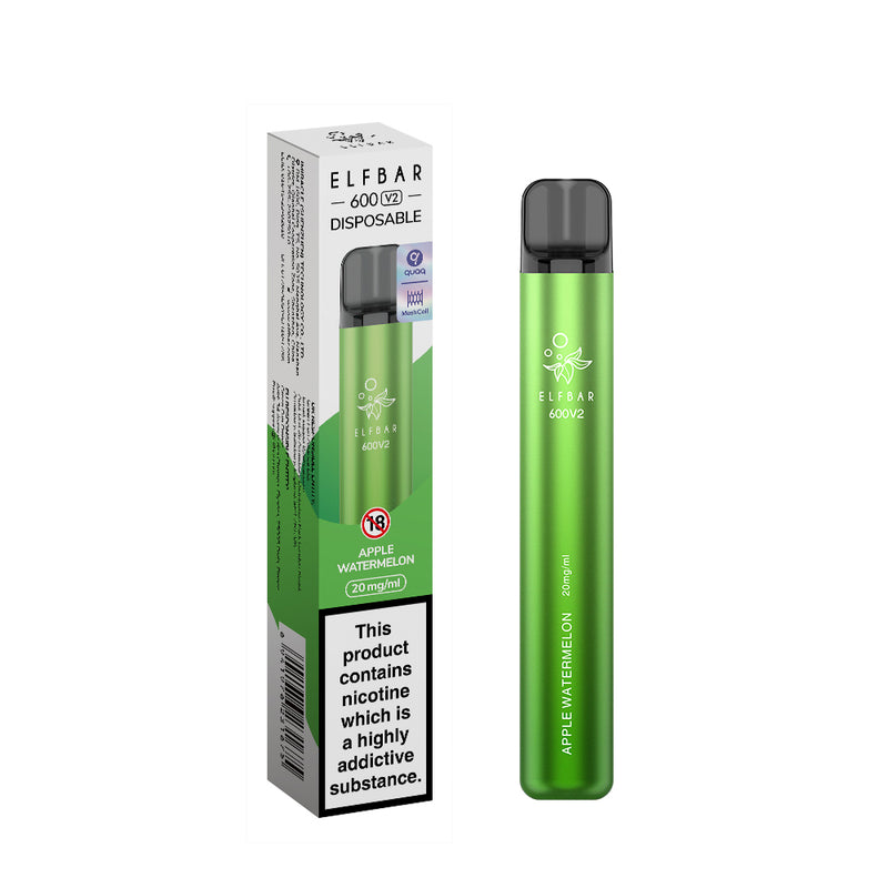Elfbar 600V2 Disposable Vape Apple Watermelon
