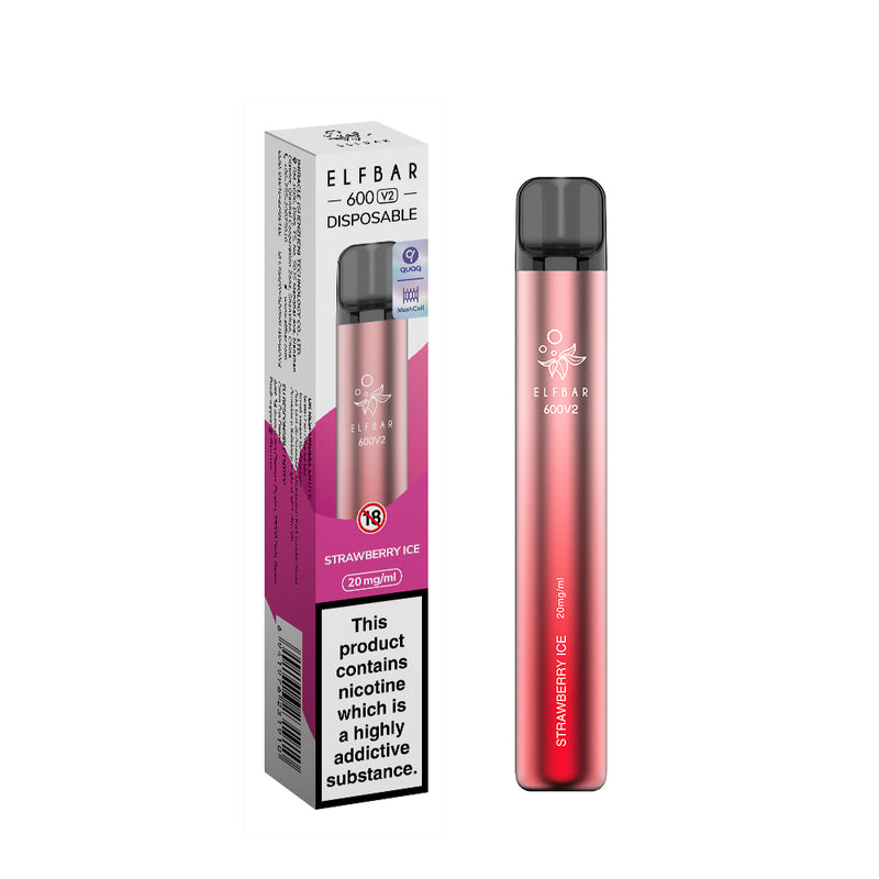 Elfbar 600V2 Disposable Vape Strawberry Ice