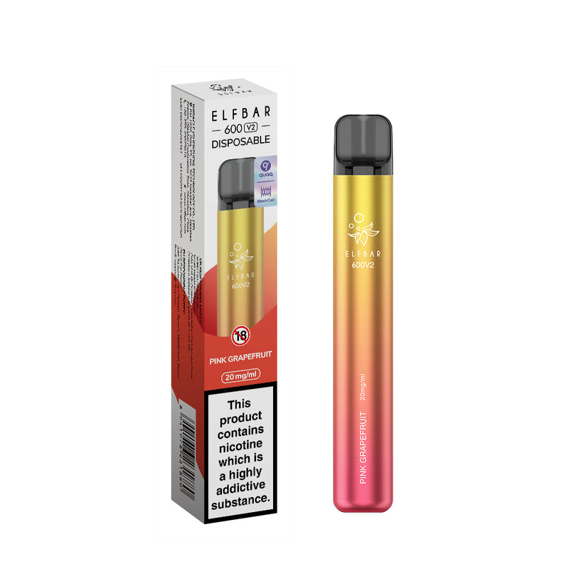 Elfbar 600V2 Disposable Vape Pink Grapefruit