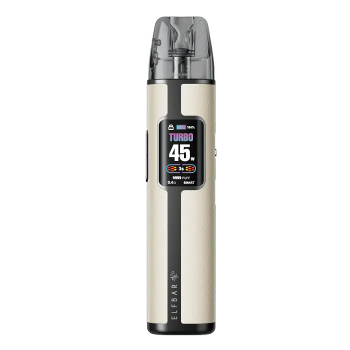 Elfx Pro vape with digital display on a white background