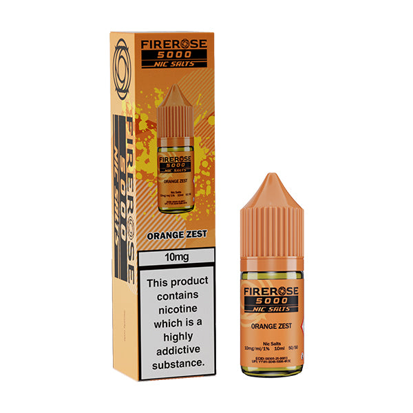 Orange Zest Flavour Firerose Vape Liquid 10mg