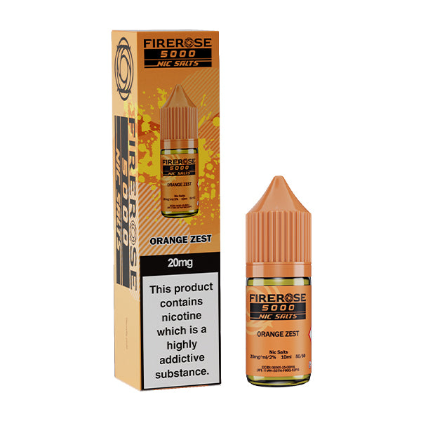 Orange Zest Flavour Firerose Vape Juice 20mg