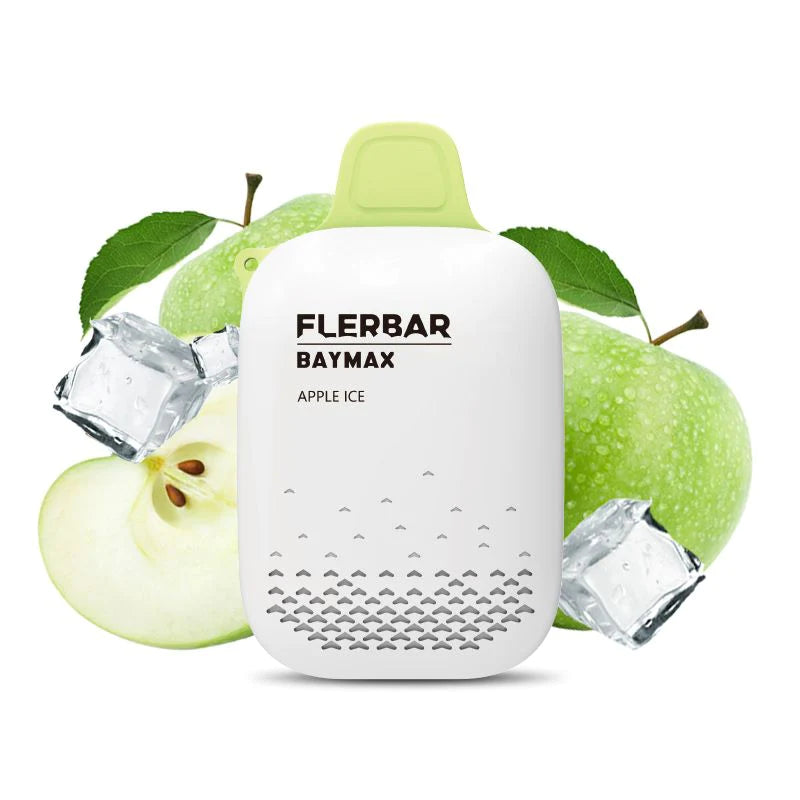 flerbar baymax zero nicotine 3500 vape apple ice
