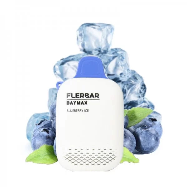 flerbar baymax zero nicotine 3500 disposable vape blueberry ice