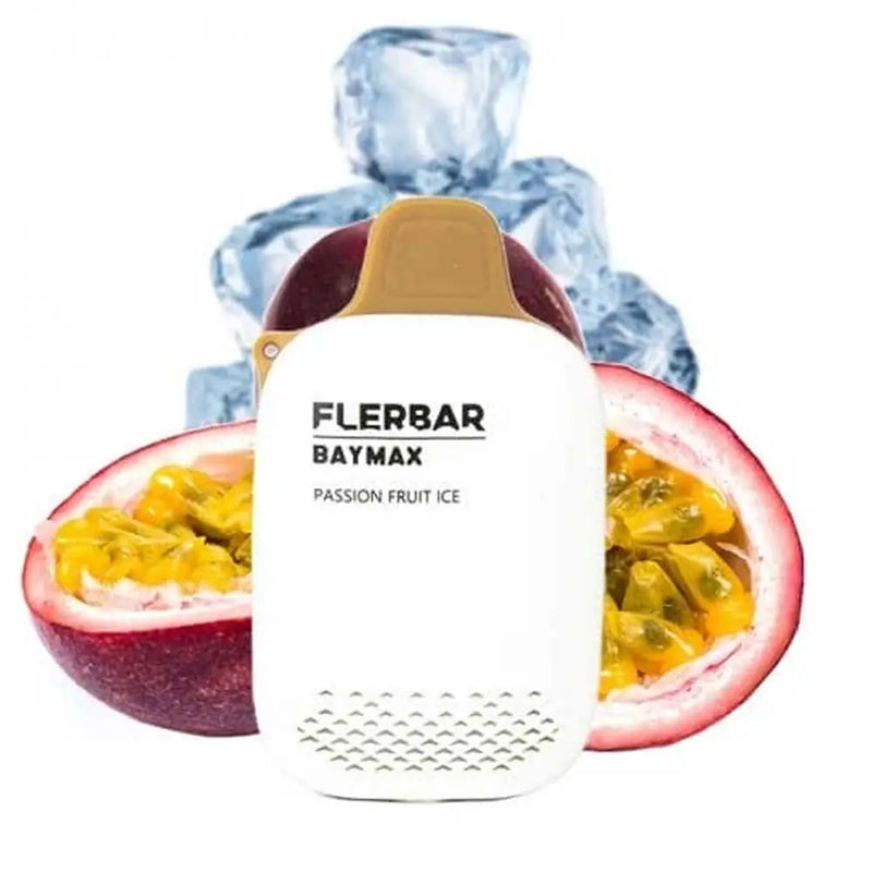 flerbar baymax zero nicotine vape passion fruit ice