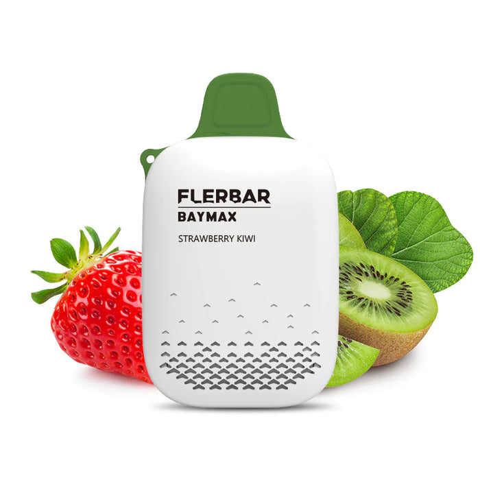 flerbar baymax zero nicotine disposable vape strawberry kiwi