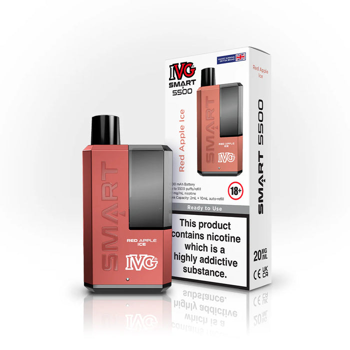 IVG 5500 Puff Vape Red Apple Ice