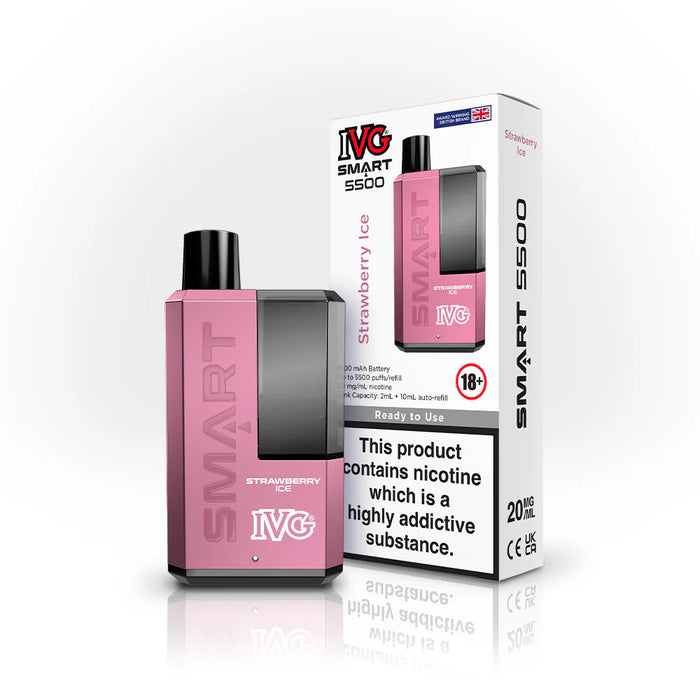 IVG 5500 Puff Vape Strawberry Ice