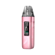 Luxe X3 Pink vape device with a screen on a white background