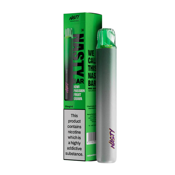 Nasty Bar Nasy Juice Disposable Vape Kiwi Passion Fruit Guava
