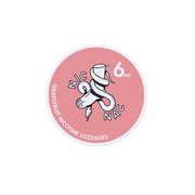 Nic Nac Nicotine Lozenges grapefruit in white writing on a pink tub 6mg