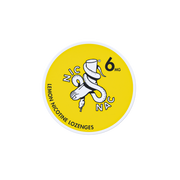 Nic Nac Nicotine Lozenges lemon in white writing on a yellow tub 6mg