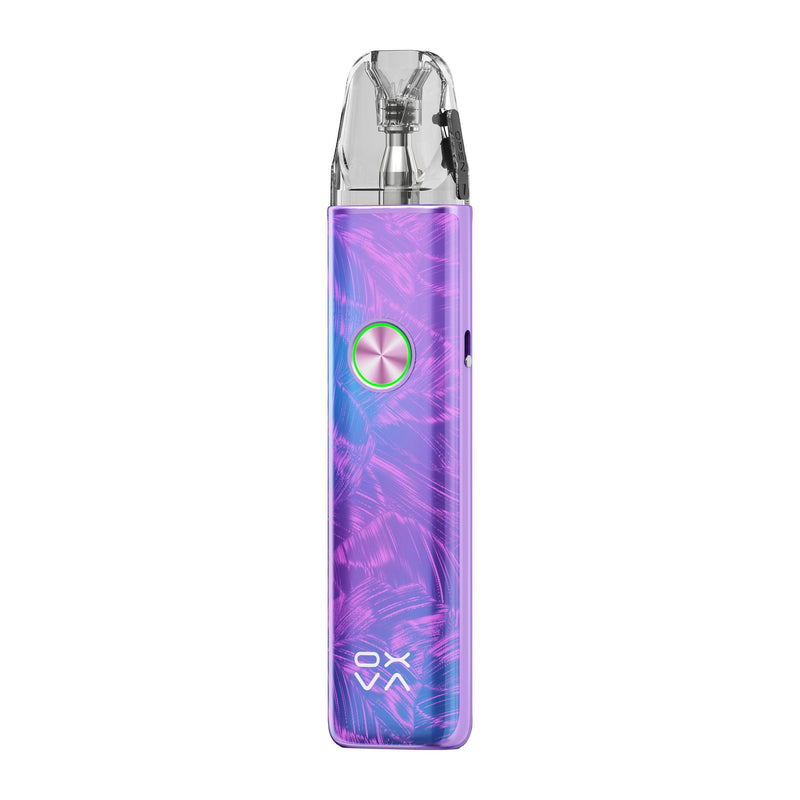 OXVA Xlim 4 in Aurora Petal Purple, angled side view