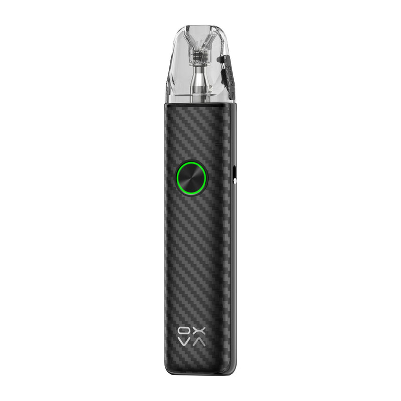 OXVA Xlim 4 in Black Carbon, angled side view