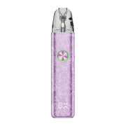 OXVA Xlim 4 pod vape kit in Nacre Purple, front view showing the ring light button
