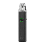 OXVA Xlim 4 in Silken Black Leather, angled side view